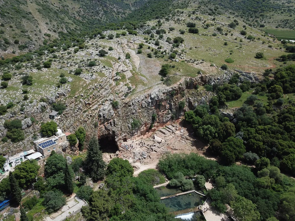 Aerial Photo of Caesarea Philippi (Panias)
