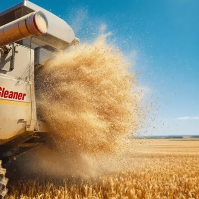 Winnowing Wheat in the Field