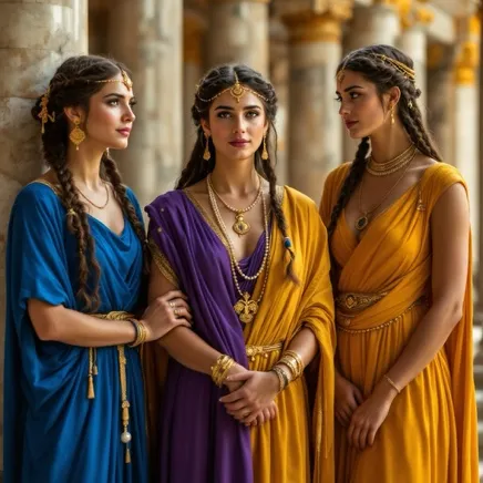 A Group of Women in Robes