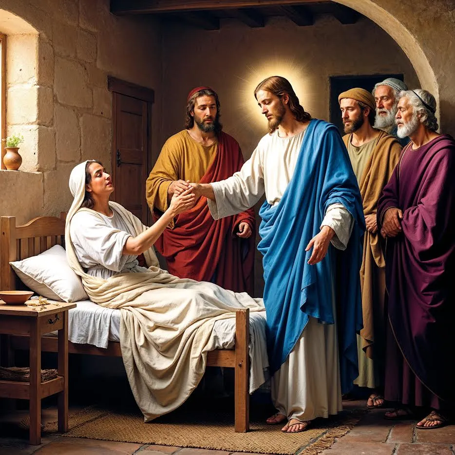 Jesus Heals Simon Peter's Mother-in-Law at Capernaum