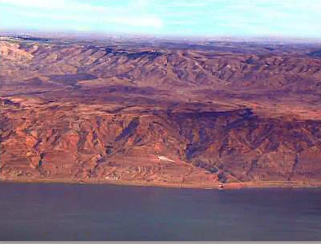 Country of Moab, across from Israel, with Dead Sea in the Foreground