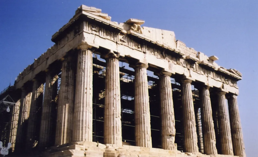  The Parthenon, Former Temple Dedicated to the Goddess Athena, on the Acropolis in Athens, Greece.