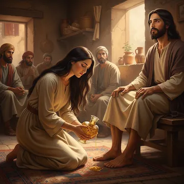 Anointing Jesus' Feet With Oil