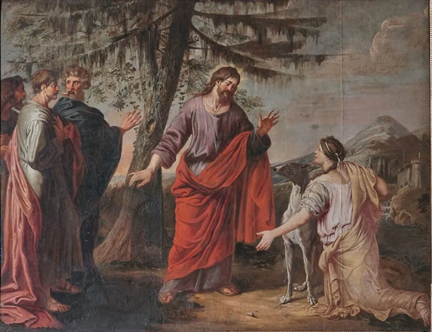 The Woman of Canaan by Michael Angelo Immenraet (17th century)