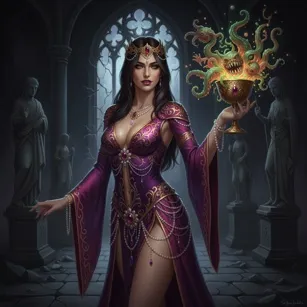 The Woman of Babylon Holding a Cup