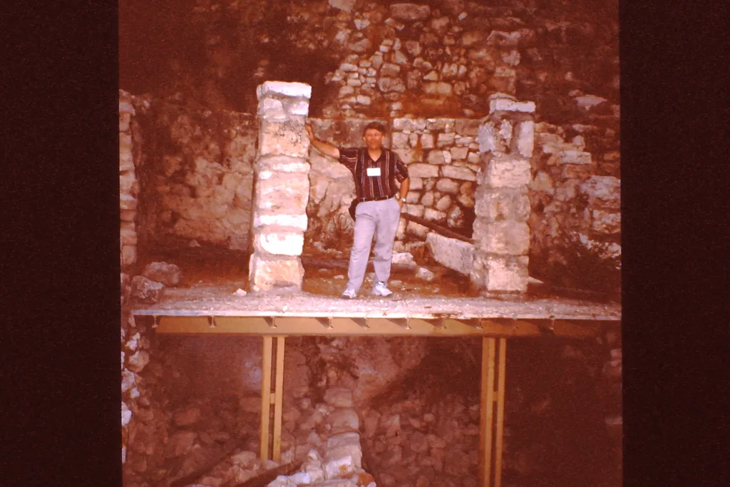 Dr. House in the House of Ahiel on the Wall of the City of David
