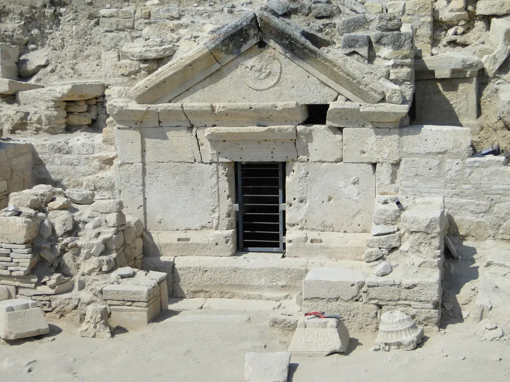 The Apostle Philip's Tomb at Hierapolis (Pamukkale) in Turkey (ancient Asia Minor)