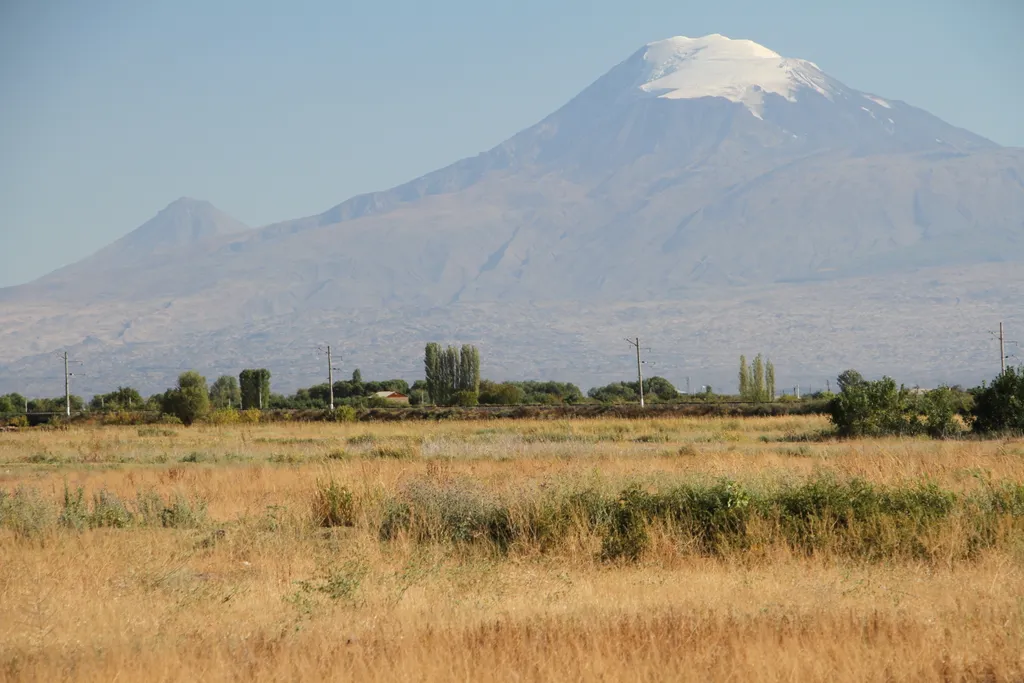 Mount Hermon from the Golan, Israel