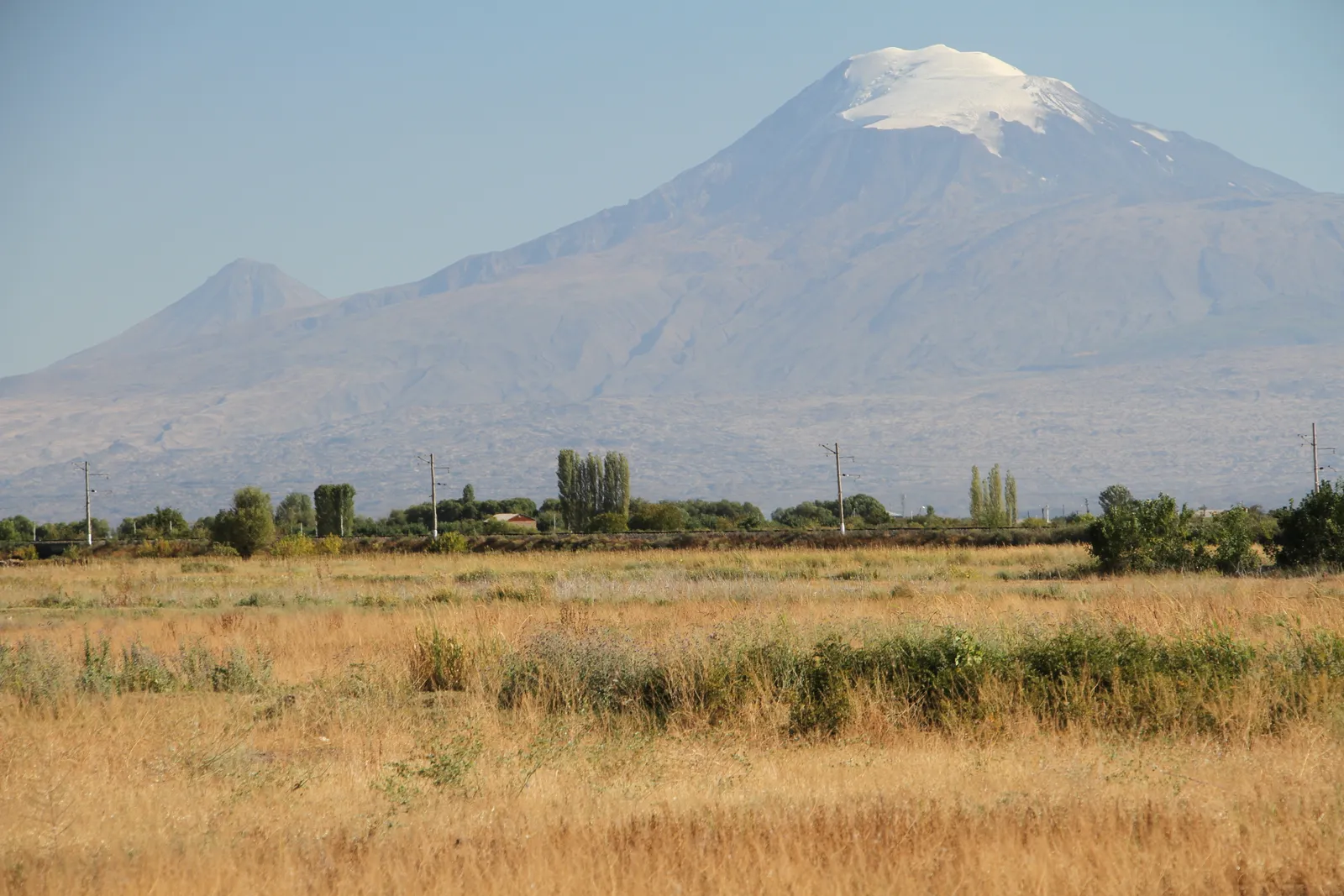 Mt. Hermon in the Summer with Snow on Top