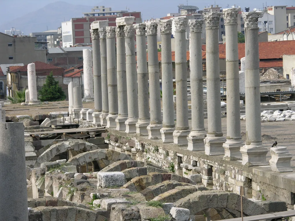 Columns in the Agora at Ancient Smyrna (modern Turkey)