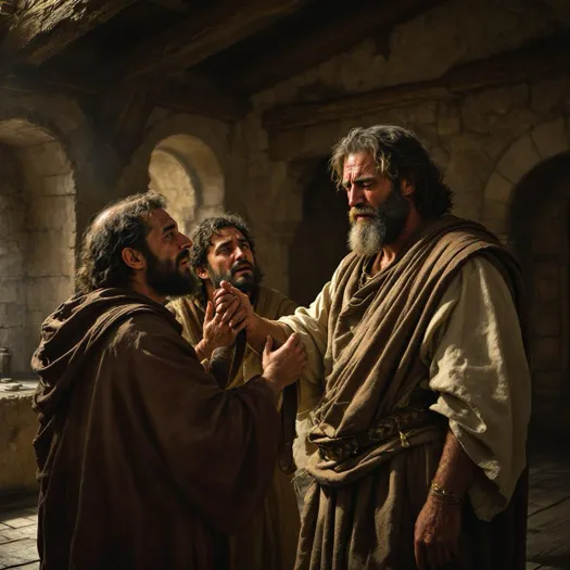 A Group of Men in Robes