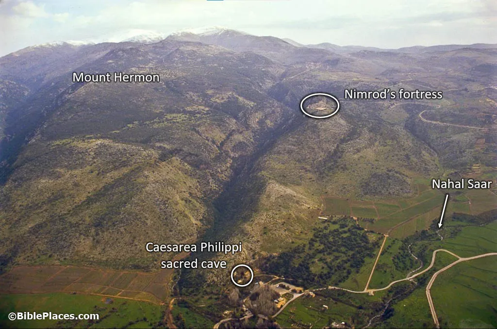 Mt. Hermon and the Area of Northern Israel