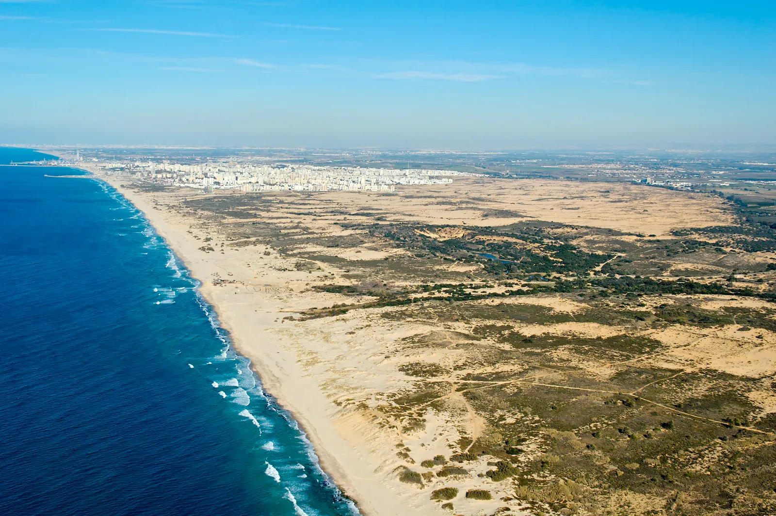 Contemporary View of the Location of Ashdod by the Southern Coast of Israel