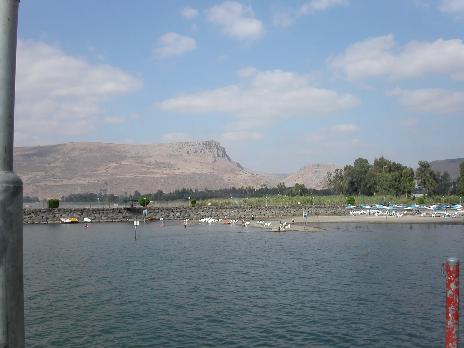 Mt. Arbel from the Sea of Galilee