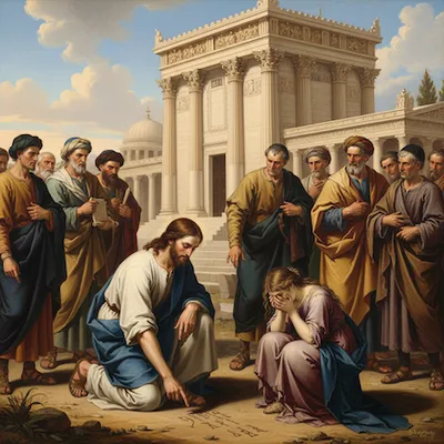 Jesus and the Woman Caught in Adultery