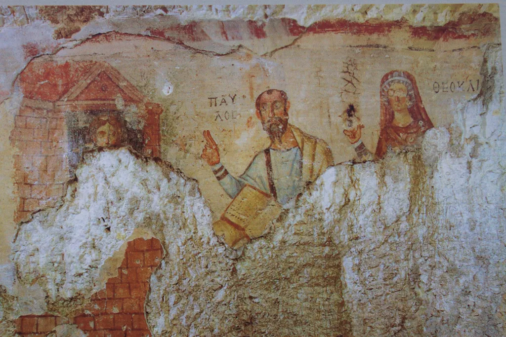 Paul, Thecla, and Unknown Woman (5th Cen. A.D.)