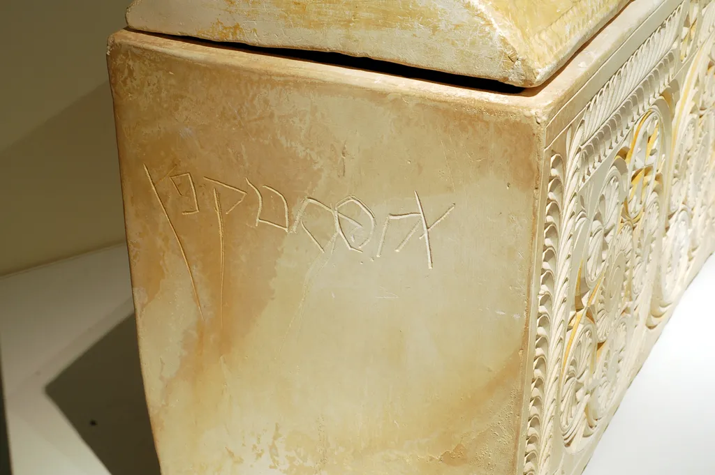 Side of the Ossuary of the High Priest Joseph Caiaphas