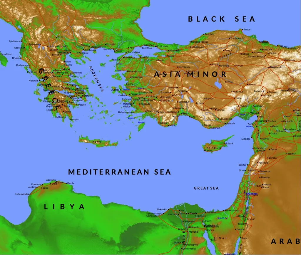 Roads Built by the Romans Throughout the Empire