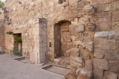Entrance to the Tomb of Lazarus in Bethany