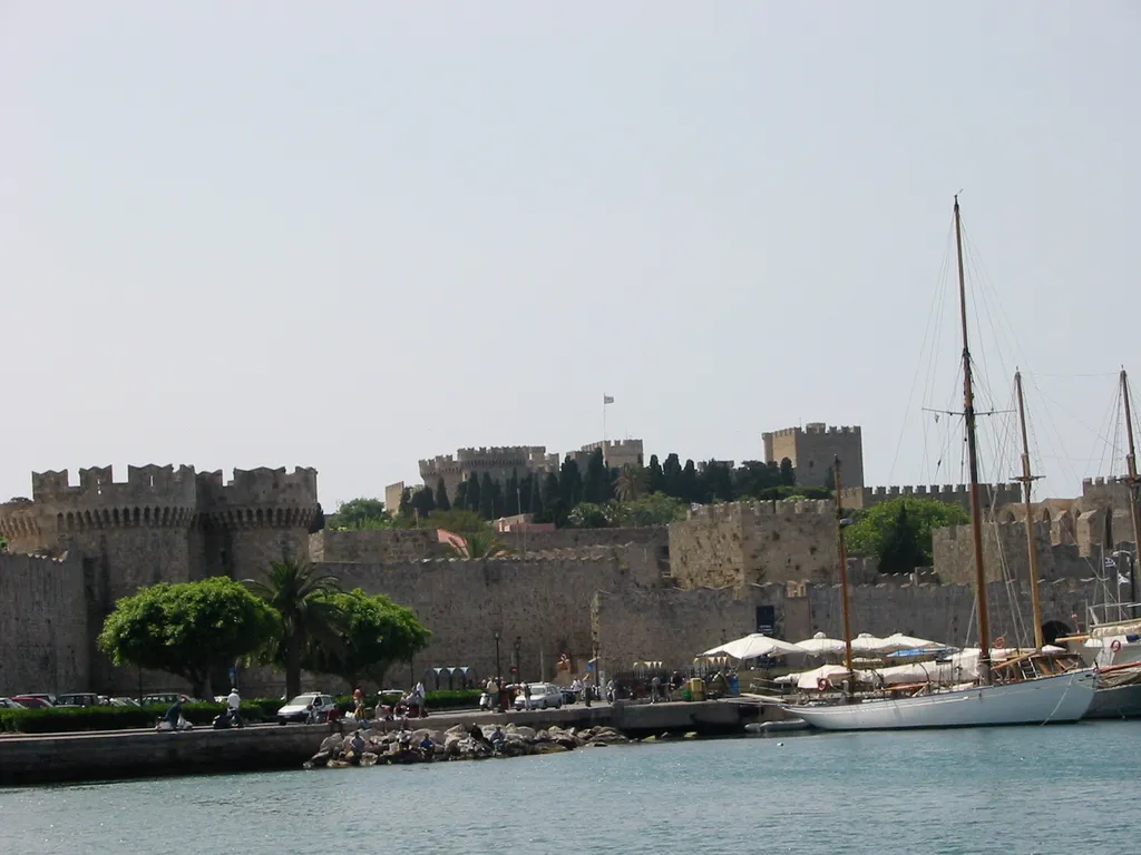 A View of the Medieval Castles at Rhodes