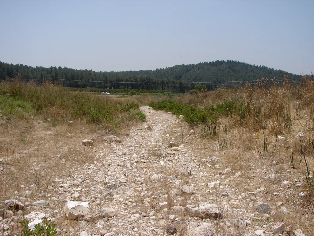 Brook in the Elah Valley, Where David Chose His Five Round Stones for Battle with Goliath