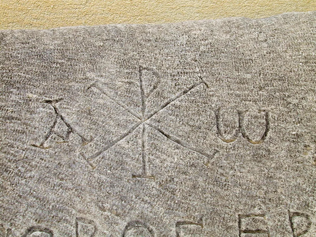 Sarcophagi with Alpha and Omega Inscription