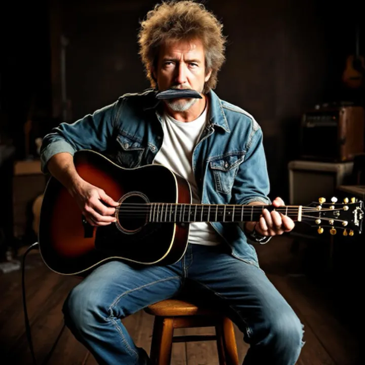 Man Playing the Guitar