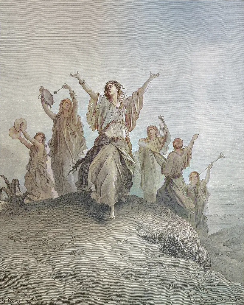 Jephthah is Met By His Daughter with Tambourines and Dancing on His Return from Victory