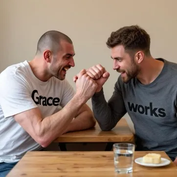 Arm-Wrestling Between Grace and Works
