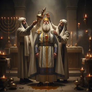 Men in Robes Holding a Jug