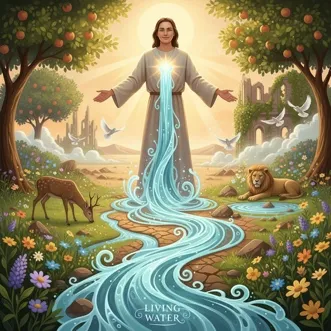 Living Water Shining Through a Man