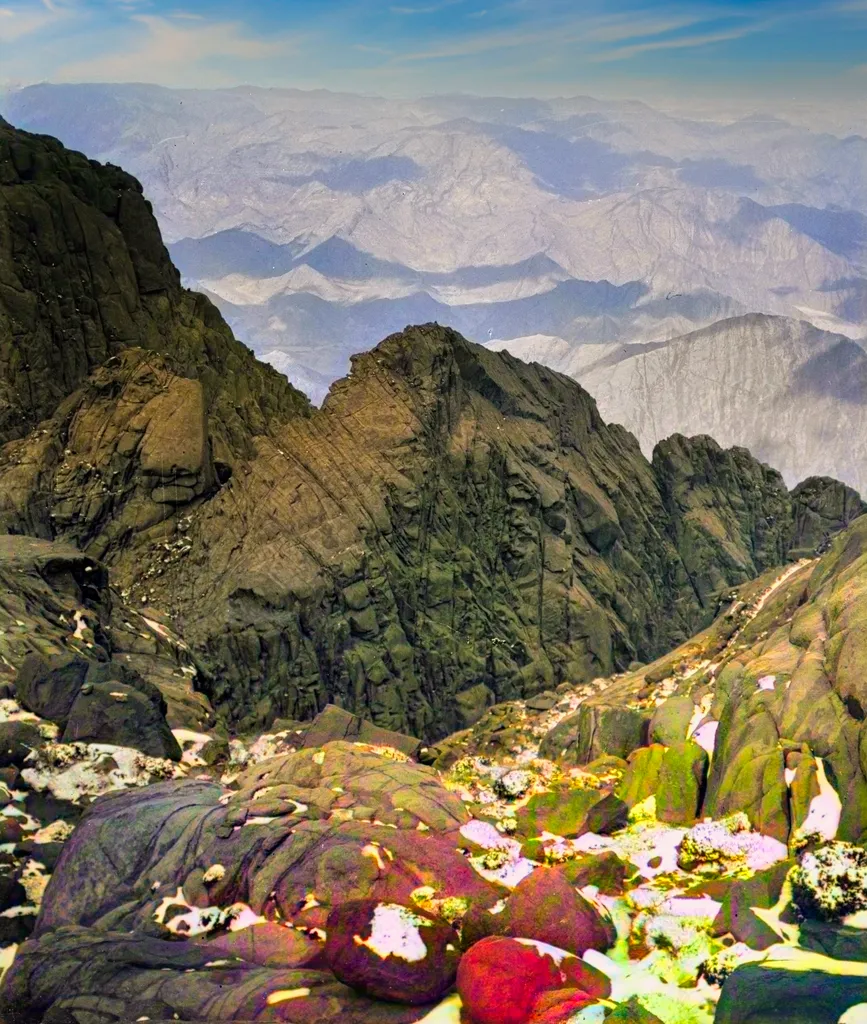 View of the Sinai Mountains