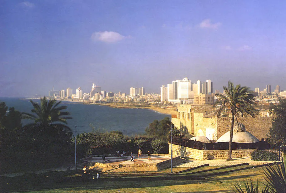 The Cities of Joppa and Modern Tel Aviv by the Mediterranean Sea