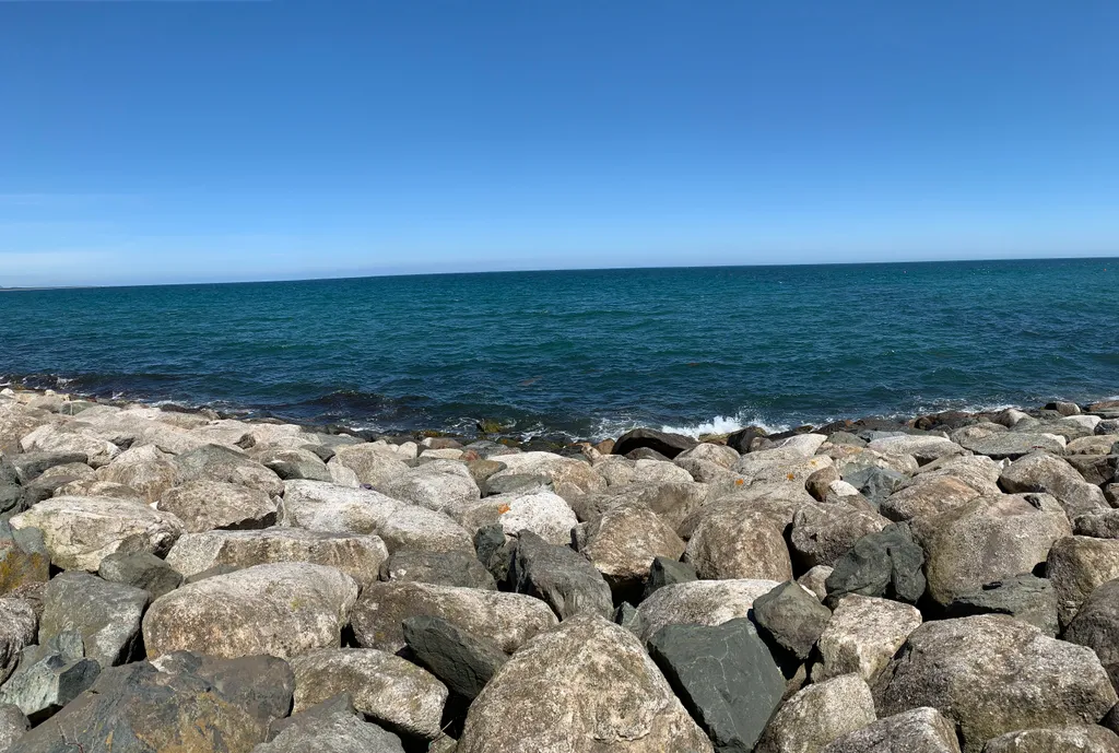 Coast of Mediterranean Sea at Caesarea Maritima