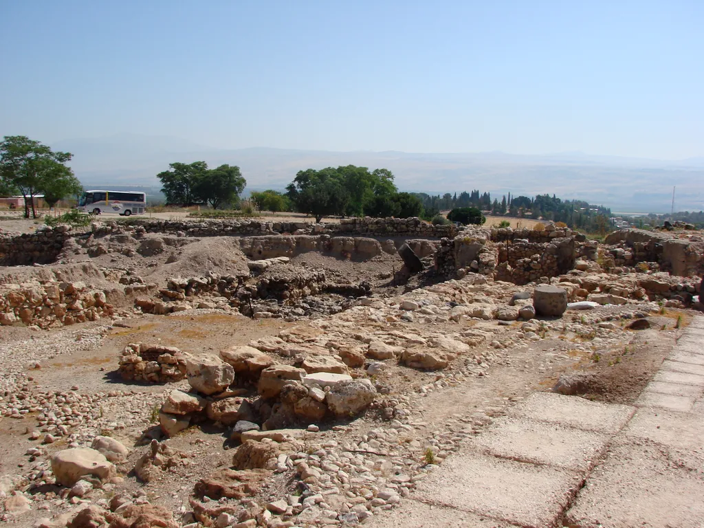 Ruins of Hazor in Upper Galilee