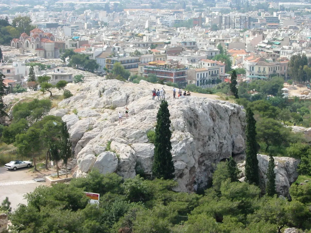 Areopagus (Mars Hill) from Acropolis (Athens)
