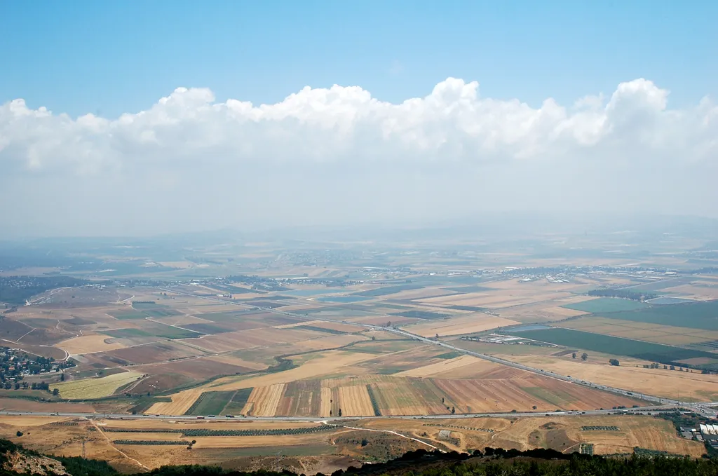 Valley of Jezreel from Carmel (looking NE)
