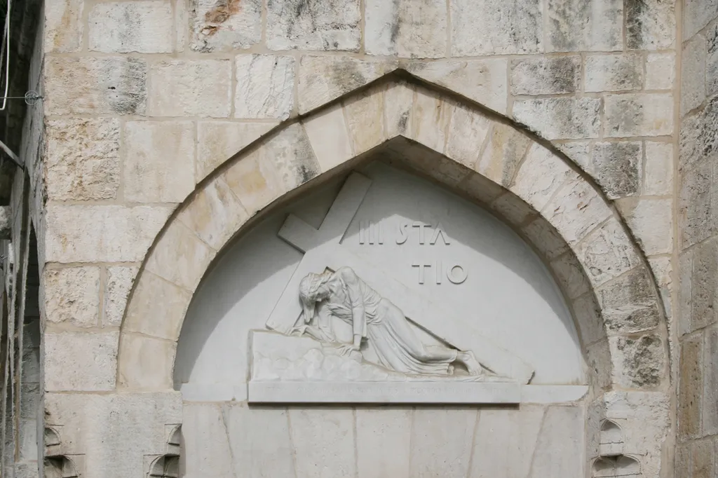 Station 3 of the Traditional Via Dolorosa