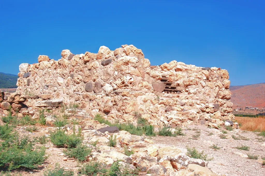 Tower at Hazor in Upper Galilee