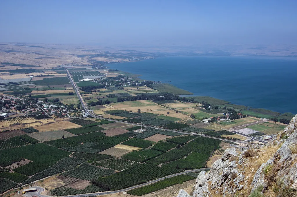 Sites in the Galilee from Mt. Arbel