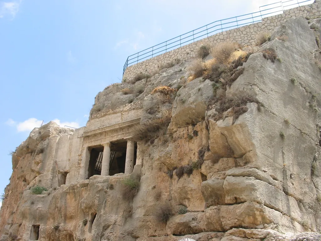 Tomb of Benei Hazir in Kidron Valley, between Mt. of Olives and Temple Mount