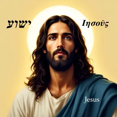 Portrait of Jesus With His Greek Name
