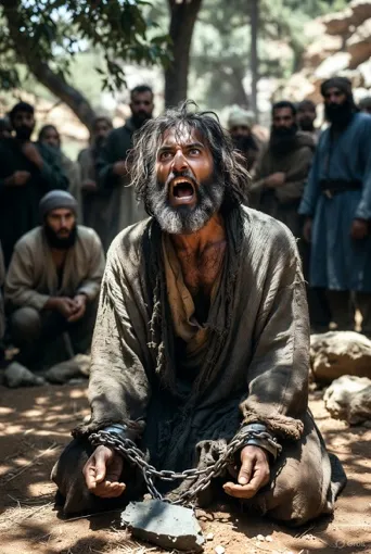 The Demoniac Freed From His Chains