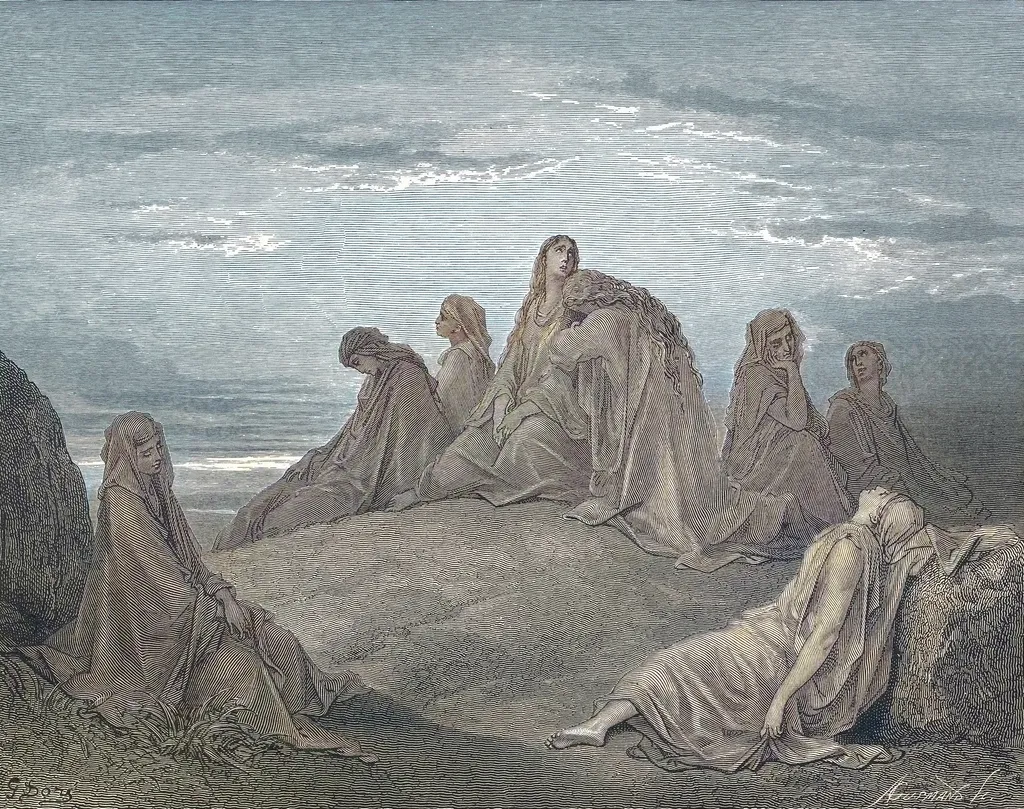 Jephthah's Daughter and Friends Mourn Her Celibate Life