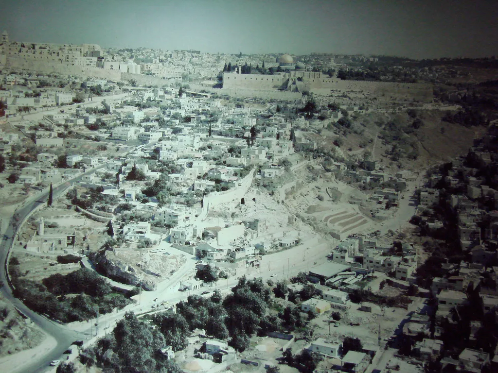 Current City of David, South of the Temple Mount