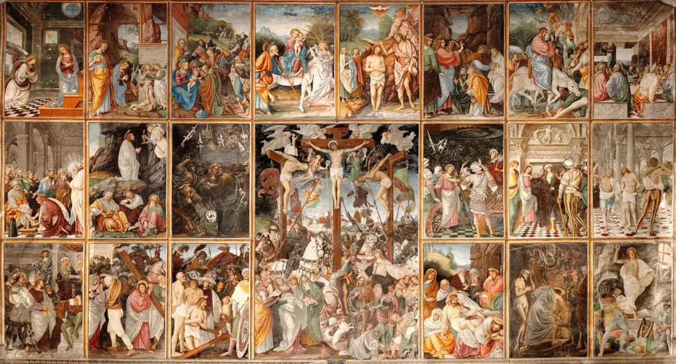 Important events in the life of Christ, from birth to resurrection