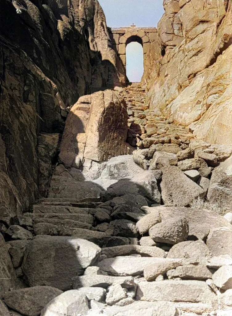 Steps Built to Climb Mount Sinai