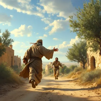 The Father Running to the Prodigal Son