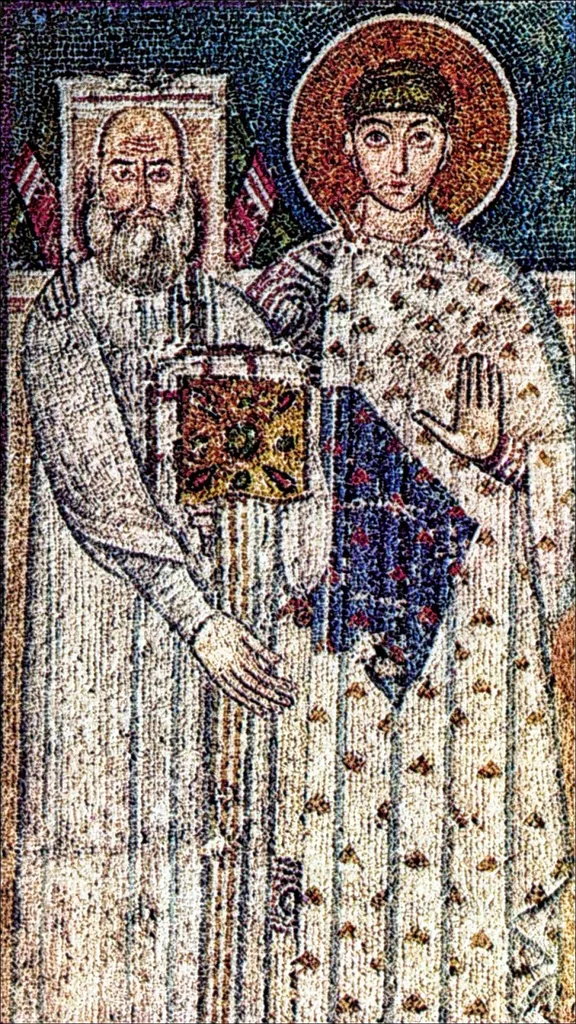 Mosaic of Saint Demetrius of Thessaloniki in the Church of Saint Demetrius in Thessaloniki