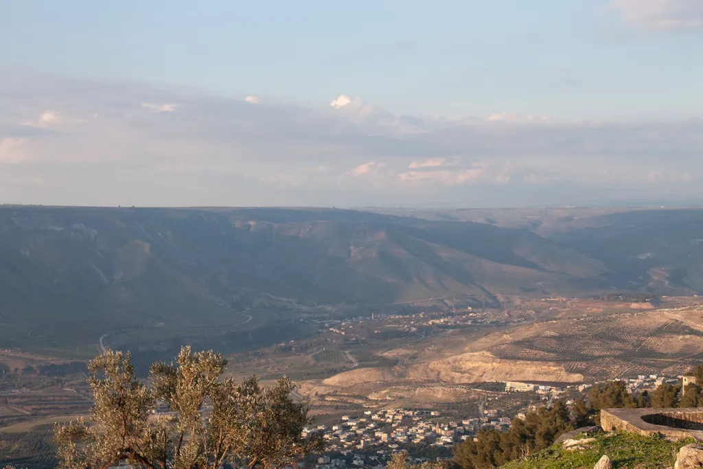 Road to Damascus from Gadara (Umm Qais) in Northern Jordan